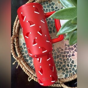 Simple Modern RED KRINGLES CAP Santa Hat 40oz Trek Tumbler
